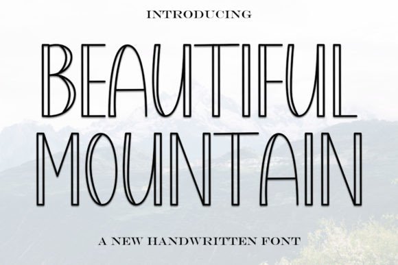 Beautiful Mountain: A Festive Display Typeface for Editorial Design
