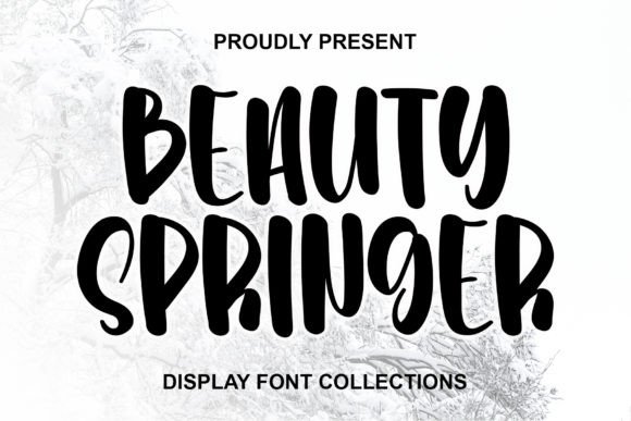 Beauty Springer: A Playful Display Font for Small Business Branding