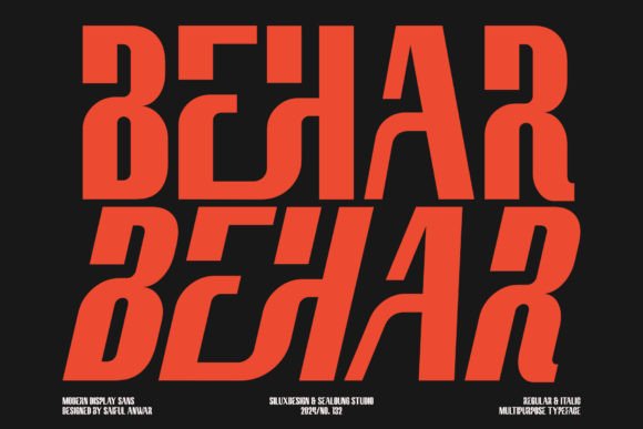 Behar: A Display Font That Brings Quiet Elegance to Editorial Design