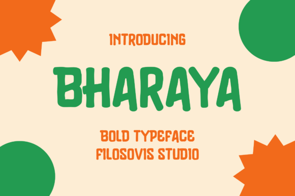 Bharaya: A Quirky Display Font for Bold Digital Stories