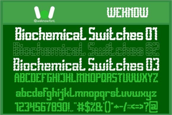 Biomechanical Switches: A Futuristic Typeface for Bold Branding