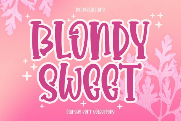 Blondy Sweet: A Festive Display Font with Enchanting Swashes