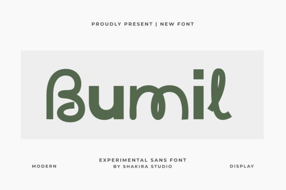Bumil: The Experimental Sans Serif That Breaks Through the Scroll