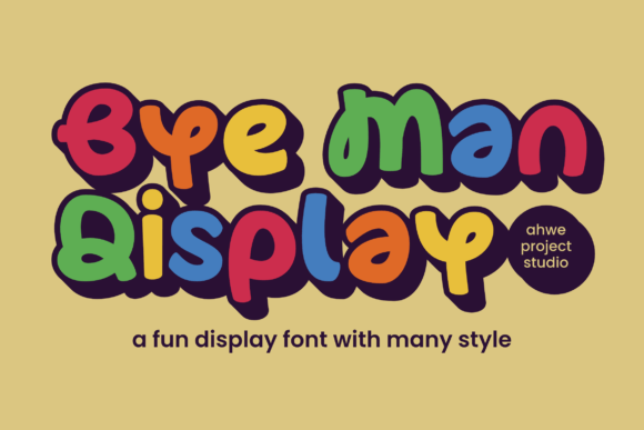Bye Man Font: A Bold Display Typeface for Branding Projects
