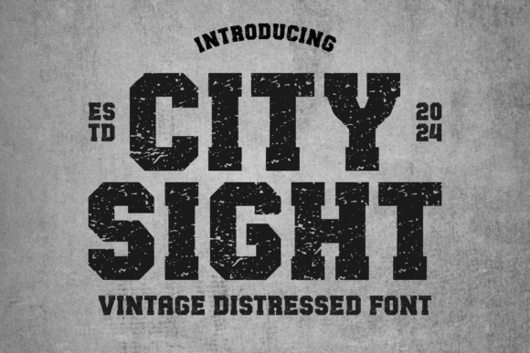 City Sight Font: Nostalgic Character for Editorial Design