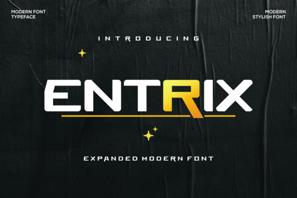 Entrix: The Futuristic Display Font That Sharpens Your Campaign Visuals