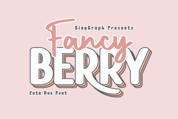 Fancy Berry Duo: A Display Font with a Playful, Feminine Touch