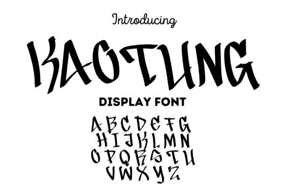 Kaotung: A Bold Display Font for Hands-On Crafters and Makers
