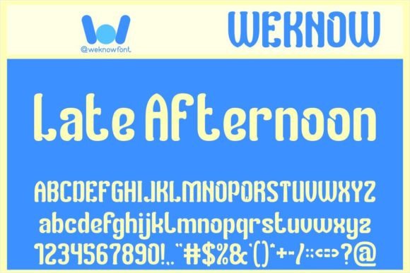 Late Afternoon: A Playful Display Font for Scroll-Stopping Content