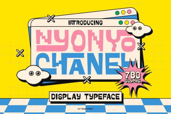 Nyonyo Chanel Typeface: A Groovy Display Font for Modern Campaigns