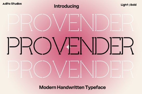 Provender: A Display Font That Makes Your Small Business Look Effortlessly Polished