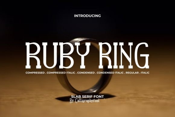 Ruby Ring Font: A Slab Serif Display Font for Modern Web Design