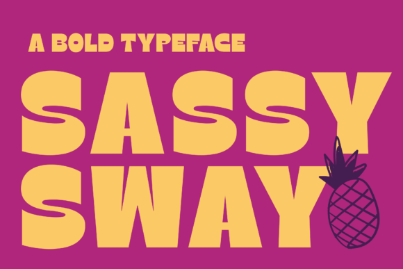 Sassy Sway: A Display Font That Commands Attention in Web Design