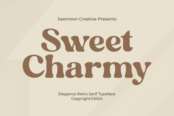 Sweet Charmy: A Retro Serif Font for Editorial Design
