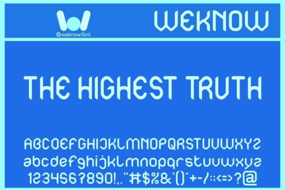 The Highest Truth: A Display Font for Handmade Brands