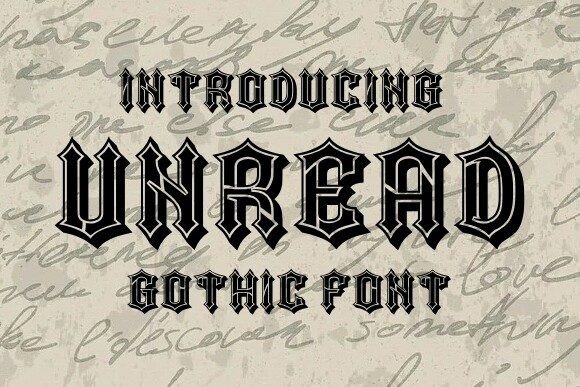 Unread: A Modern Gothic Typeface for Campaigns That Stop the Scroll
