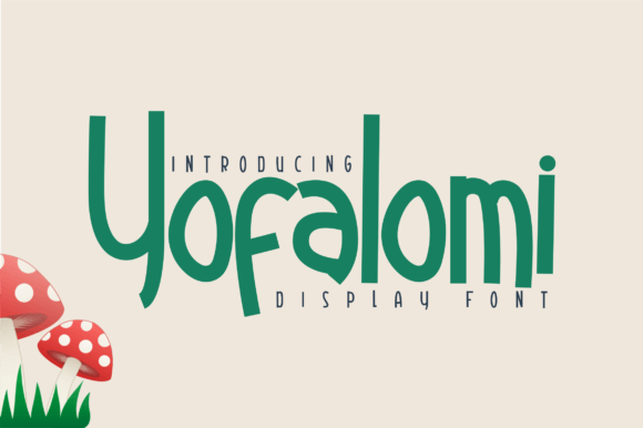 Yofalomi Font: A Playful Display Typeface for Branding Projects